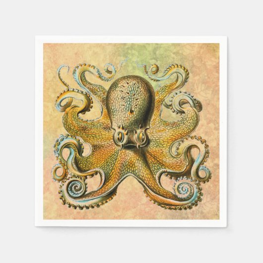 Octopus Paper Napkin Serviette (Vorderseite)