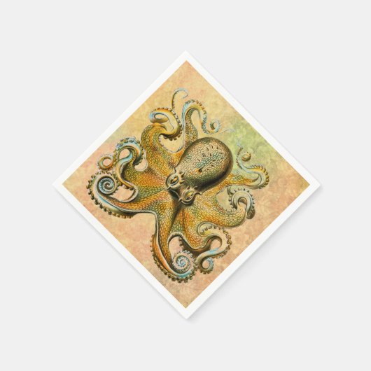 Octopus Paper Napkin Serviette (Ecke)