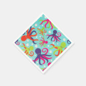 Octopus Paper Napkins Serviette (Ecke)