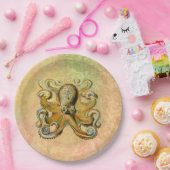 Octopus-Papierplatte Pappteller (Party)