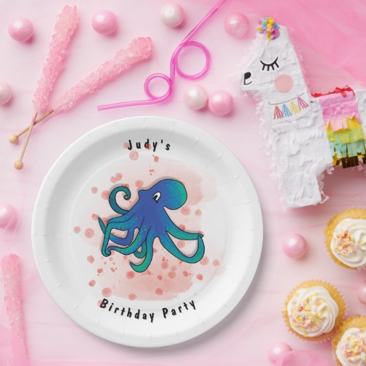 Octopus-Party Pappteller (Party)
