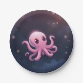 Octopus-Party Pappteller (Vorderseite)