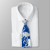 Octopus Pattern.b Blue BG Krawatte (Gebunden)