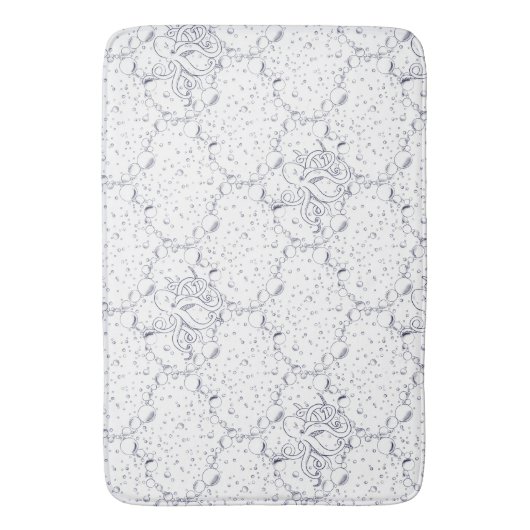 Octopus Pattern Badematte (Vorderseite Vertikal)