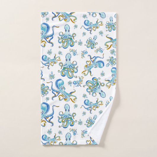 Octopus Pattern Towel Badhandtuch Set (Handtuch)