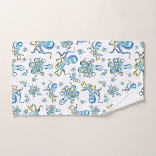 Octopus Pattern Towel Badhandtuch Set (Handtuch)