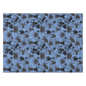 Octopus Pattern.w Blue BG Tischdecke (Vorderseite (Horizontal))