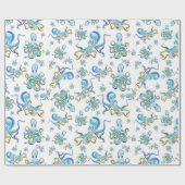 Octopus Pattern Wrapping Paper Geschenkpapier (Flach)
