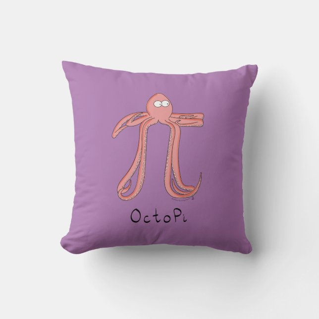 Octopus Pi Symbol Math Lehrer Funny Kissen (Vorderseite)