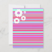 Octopus Pink Babydusche Einladungen (Rückseite)