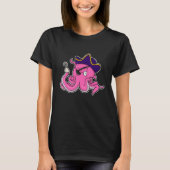 Octopus Pirate Hook hand Eye patch T-Shirt (Vorderseite)