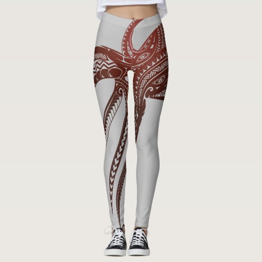OCTOPUS-POLYNESIAN-GERICHT LEGGINGS (Vorderseite)