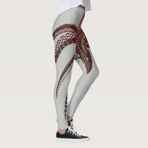 OCTOPUS-POLYNESIAN-GERICHT LEGGINGS