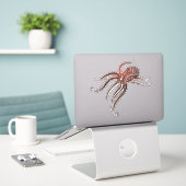 OCTOPUS POLYNESIAN TRIBAL AUFKLEBER (Laptop auf Schreibtisch)