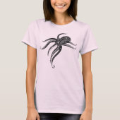 OCTOPUS POLYNESIAN TRIBAL Blank T-Shirt (Vorderseite)