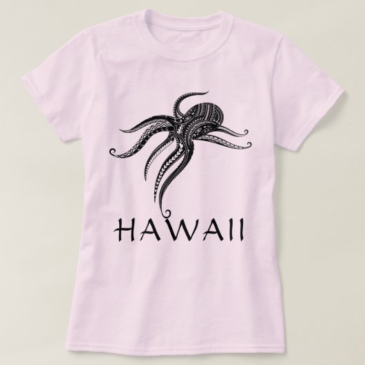 OCTOPUS POLYNESIAN TRIBAL HAWAII Blank T-Shirt (Design vorne)