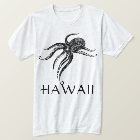 OCTOPUS POLYNESIAN TRIBAL HAWAII Blank T-Shirt (Design vorne)