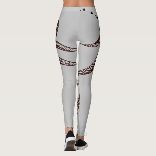 OCTOPUS POLYNESIAN TRIBAL HAWAII INSELN LEGGINGS (Rückseite)