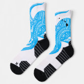 OCTOPUS POLYNESIAN TRIBAL HAWAII INSELN LtBlue Socken (Links)