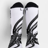 OCTOPUS POLYNESIAN TRIBAL HAWAII ISLANDS Blk Socken (Oben)