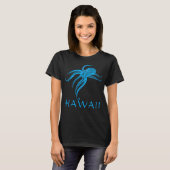 OCTOPUS POLYNESIAN TRIBAL HAWAII LtBlue T-Shirt (Vorne ganz)