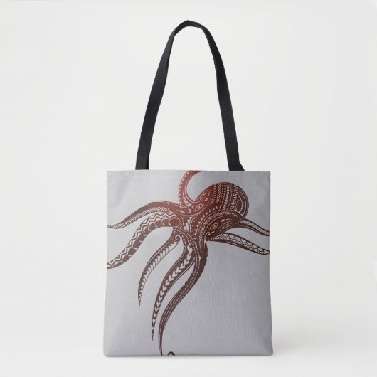OCTOPUS POLYNESIAN TRIBAL TASCHE (Vorderseite)