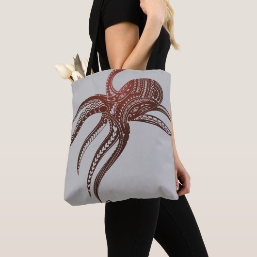 OCTOPUS POLYNESIAN TRIBAL TASCHE (Von Nahem)