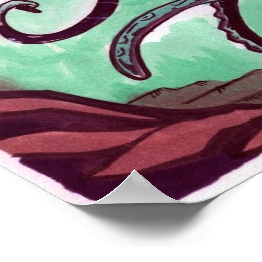 ‚Octopus‘ Poster (Ecke)