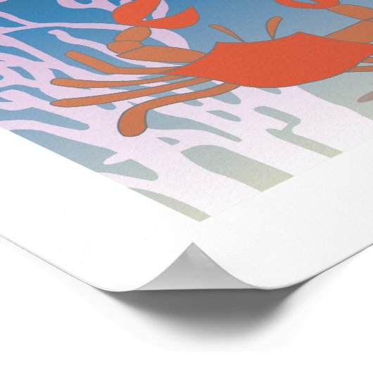 Octopus Poster 20x20 (Ecke)