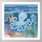 Octopus Poster 20x20 (Vorne)