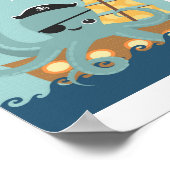Octopus Poster Print (Ecke)