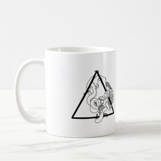 Octopus Print Tasse (Links)