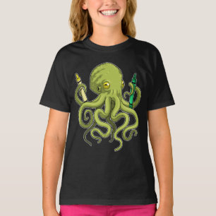 Octopus Pupil Crayons T-Shirt