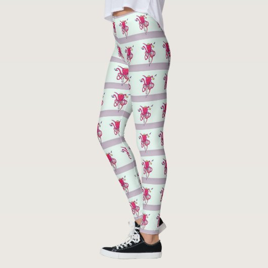 Octopus riding road bike leggings (Links)