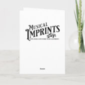 Octopus Rockin' Out to Your Oncle's Birthday Karte (Rückseite)