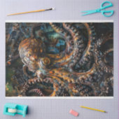 Octopus Rust Bronze Decoupage Seidenpapier (Basteln)