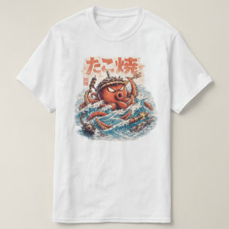Octopus Samurai Wut – Japanisch Inspirierte Ozeank T-Shirt