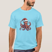 Octopus Santa T-Shirt (Vorderseite)