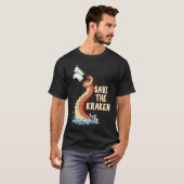 Octopus  Save The Kraken T-Shirt (Vorne ganz)
