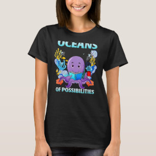 Octopus Sea Animal Summer Reading Ocean Ocssib T-Shirt