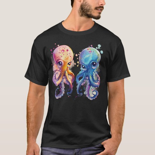 Octopus Sea Creature Artwork Sea Ocean Octopus Cth T-Shirt (Vorderseite)