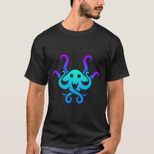Octopus Sea Creature Salwater Aquarium T-Shirt (Vorderseite)