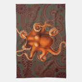 Octopus Sea Monster Kreatur Cephalapod Vintag Handtuch (Vertikal)