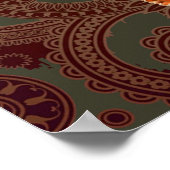 Octopus Sea Monster Kreatur Cephalapod Vintag Poster (Ecke)