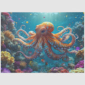 Octopus Sea Tissue Paper Seidenpapier (Vorderseite)