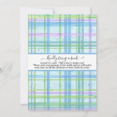 Octopus Seepferd Starfish Beach Blue Baby Dusche (Rückseite)