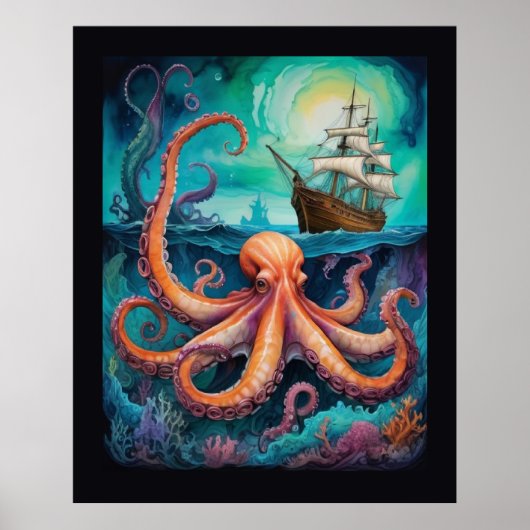 Octopus Ship 2 Poster (Vorne)