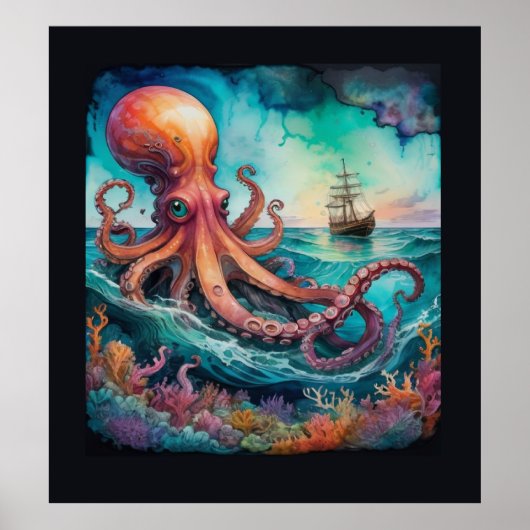 Octopus Ship Poster (Vorne)