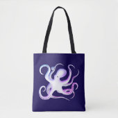 Octopus Silhouette Art Tasche (Vorderseite)