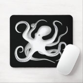 Octopus-Silhouette Mousepad (Mit Mouse)